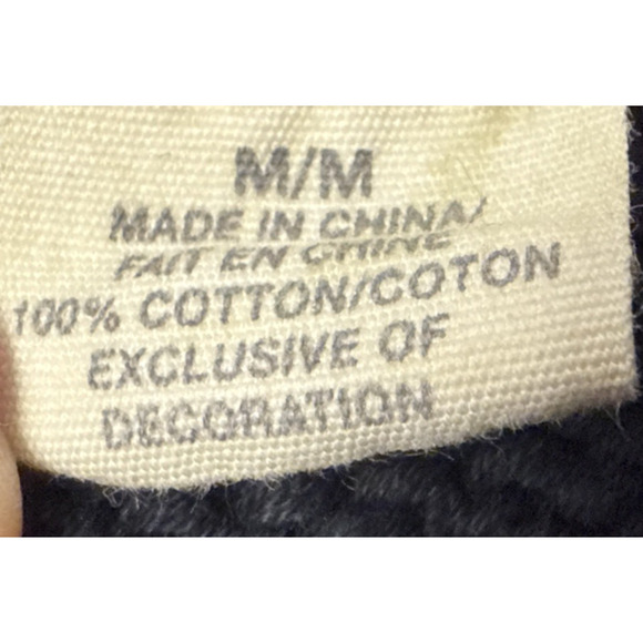 Denim & Supply Ralph Lauren Vintage Black Cotton Knit Hook Cardigan Med - Picture 10 of 16